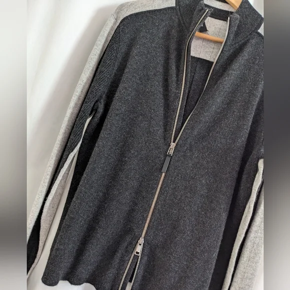 THEORY 100% Cashmere Full Zip Cardigan Sweater Size Small - Picture 3 of 12